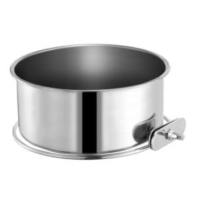Stainless Steel Hanging Dog Bowl – Detachable Crate Food & Water Bowl