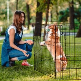 30-Inch Foldable Dog Playpen with Cover & Floor Pad