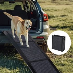 65-Inch Folding Dog Ramp for Cars, SUVs & Trucks