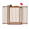 Richell One-Touch Gate II Extension – Brown Pet Gate Extension for Wider Doorways