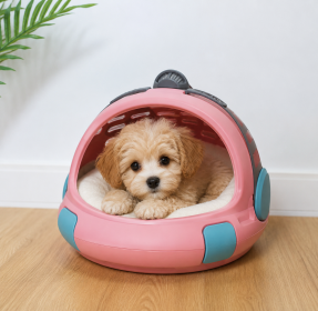 Space Capsule Pet Carrier Bag – Breathable Travel Backpack for Puppies & Small Dogs