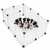 12-Piece Portable Dog Playpen – DIY Plastic Exercise Pen for Puppies & Small Dogs