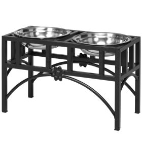 Double Elevated Dog Bowls – Heavy Duty Stainless Steel Pet Feeding Station