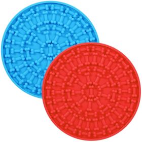 2PCS Dog Lick Pad – Slow Feeder Grooming & Bath Distraction Mat for Dogs
