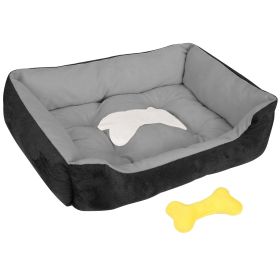 Pet Dog Bed Soft Warm Fleece Puppy Cat Bed Dog Cozy Nest Bed Cushion Mat For S/M Dog GPCT2112_L