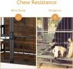 Furniture-Style Heavy Duty Dog Crate for Large Dogs – Indoor Wooden Dog Kennel with Storage & Feeding Station – 41"