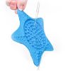 Pet supplies sea star pet suction cup licking pad pet dinner plate dog licking pad slow food bowl