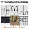 Dog Playpen, 4 Pcs 24 x 36 in Panels Foldable Metal Pet Exercise Pen, Dog Fence Indoor and Outdoor Pen with Door, Top Cover, and Bottom Pad