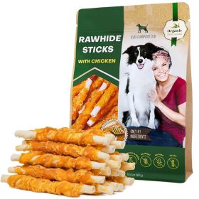 Dog Sticks Wrapped with Chicken – Natural High-Protein Dog Chew Treats