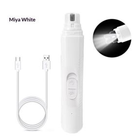 Dog Nail Scissors with Gravity Push Design – Safe & Easy Pet Nail Clippers for Dogs (Option: Chinese Version Packaging-White ordinary style grinding)