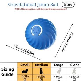 Blue And Orange Pet Bouncing Ball Fun Pet Bouncing Ball (Option: Blue)