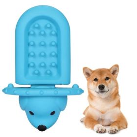 PROKEl Soft Rubber Toy Puppy Slow Feeder Pad Peanut Butter Treat Dispenser Training Aid Dog Crate Training Tool - Reduce Boredom Anxiety (Option: Blue)