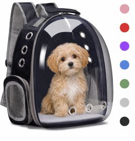 Backpack Carrier Bubble Bag – Space Capsule Pet Carrier Backpack for Small Dogs (Color: Purple)
