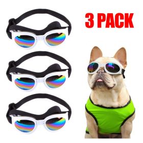 Pet Sunglasses for Small & Medium Dogs – UV Protection Dog Goggles (3-Pack) (Option: 3pcs)
