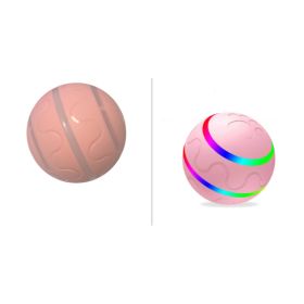 Interactive Automatic Dog Ball Toy – USB Rechargeable Self-Rotating Smart Ball for Dogs & Puppies (Option: Pink-Set)