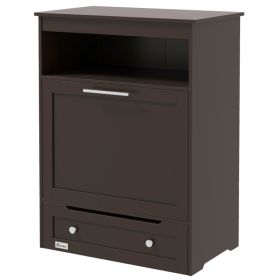 Pet Feeder Station Storage Cabinet with Raised Dog Bowls & Food Storage (Option: Coffee-935x505x210 mm)