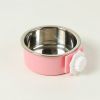Removable Hanging Food Stainless Steel Water Bowl Cage Bowl for Dogs