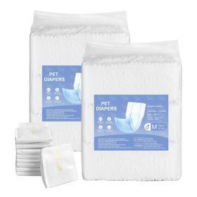 VEVOR Disposable Male Dog Diapers, Super Absorbent Male Dog Wraps, 360 ° Leak-Proof Belly Bands with Wetness Indicator for Doggies in Heat, Training, (size: Medium (144 Count))