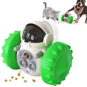 PawPartner Dog Tumbler Interactive Toy – IQ Training Slow Feeder Food Dispenser for Dogs (Color: Green, Ships From: China)