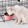 Removable Hanging Food Stainless Steel Water Bowl Cage Bowl for Dogs