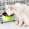 Removable Hanging Food Stainless Steel Water Bowl Cage Bowl for Dogs