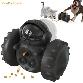 PawPartner Dog Tumbler Interactive Toys Increases Pet IQ Slow Feeder Food Dispenser (Blue) (Color: Blue)