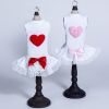 Puff Heart Lace Dog Dress