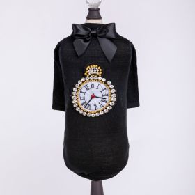 Tmeless Dog Tee (Color: Black, size: XXS)